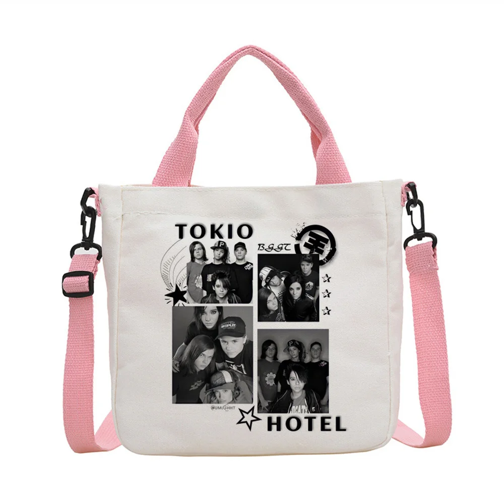 Music Tokio Hotel Tragetasche Sac Cabas Canvas Einkaufstasche faltbare Schultertasche für Damen – Detail 10