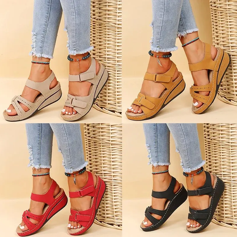 Womens Sandals Summer Wedge Non Slip Beach Shoes Woman Lightweight Casual Platform Sandalias Mujer Plus Size