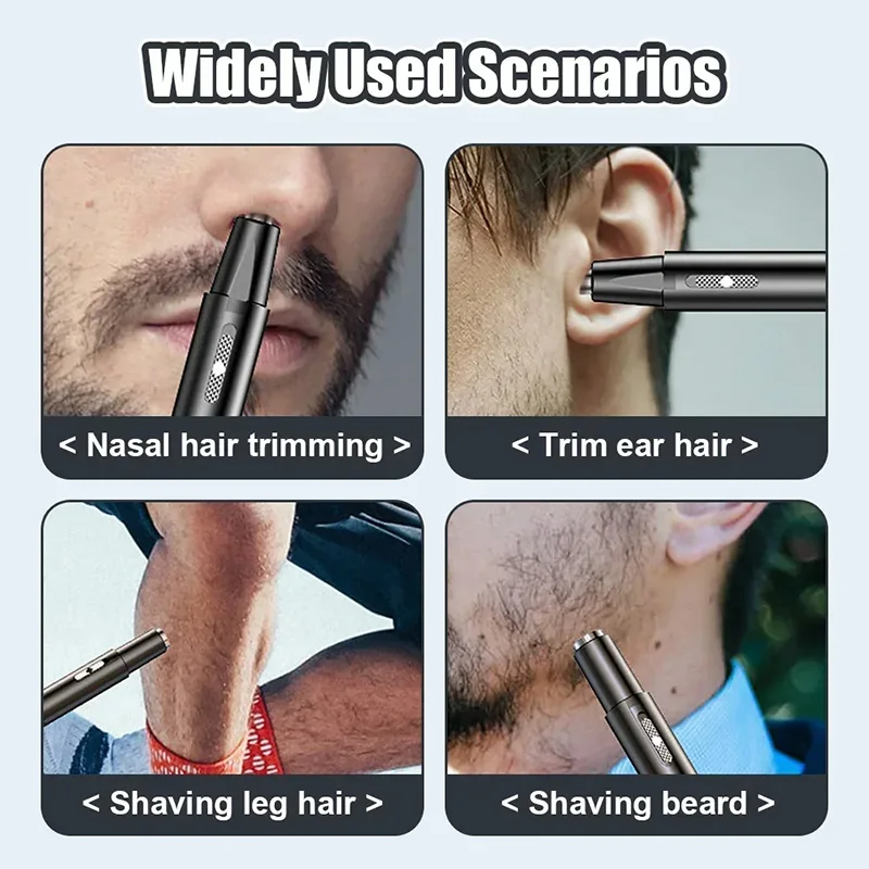Xiaomi Mijia Electric Nose Hair Trimmer IPX5 Waterproof Rechargeable Portable 2 In 1 Mini Male Female Ear Eyebrows Hair Clippers 5