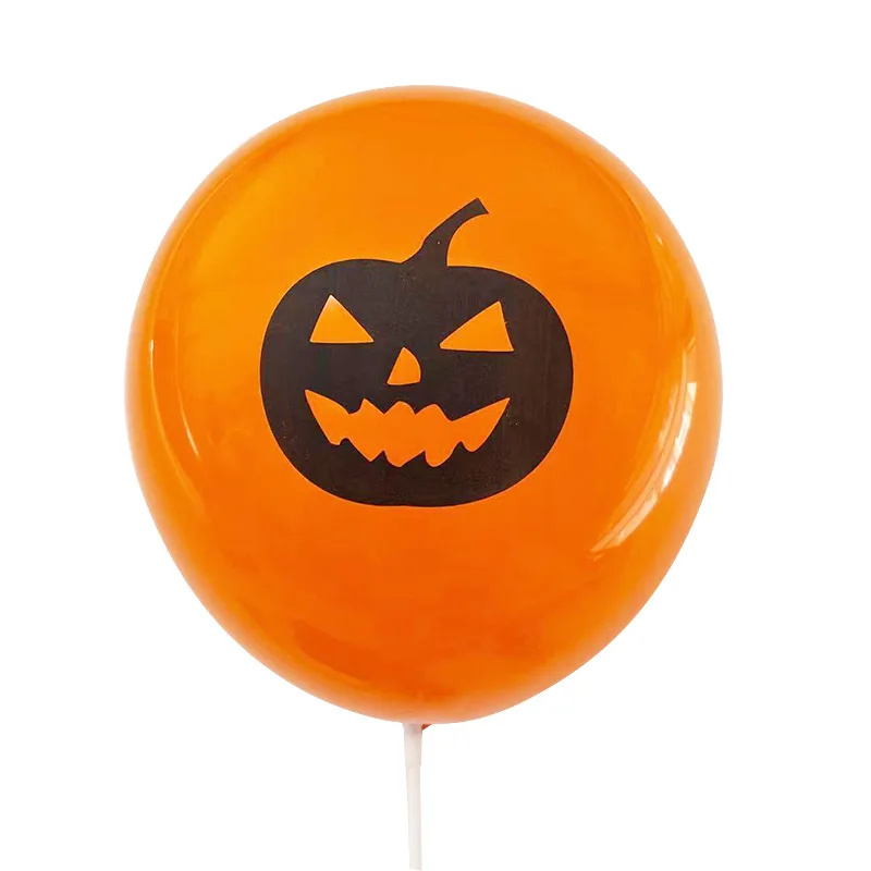 thumbnail image 1 of Juego de decoración para fiesta temática de fantasmas de Halloween de 12 pulgadas, globo de látex con forma de calavera y lápida, fiesta sorpresa del Día de los Inocentes, 1 of 5