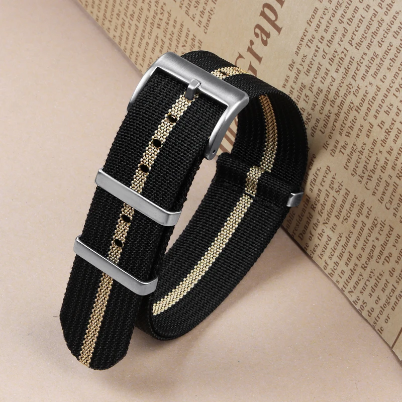 Braided Nylon Military Watch Strap - Versatile Mens and Womens Watch Band Bracelet