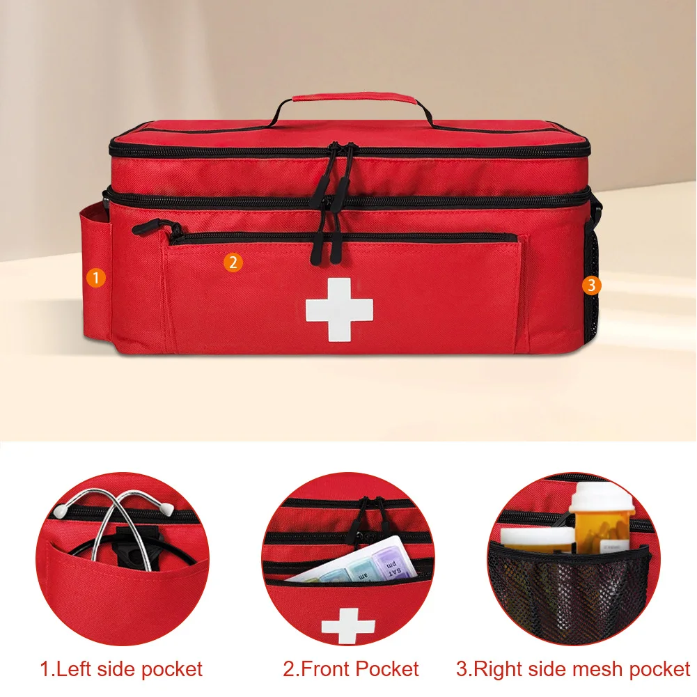 Travel Medicine Bag Empty Pill Bottle Organizer Medication Organizer Medication Travel Case for Home and Travel