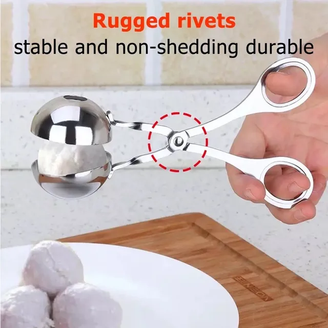 Stainless Steel Meatball Maker Clip Fish Ball Rice Ball Making Mold Form Tool Kitchen Accessories Gadgets cuisine 3