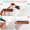 6PCS Wood Vinyl Record Shelf Wall Mount Small Wall Record Holder Display Shelf Vinyl Record Shelves Record Album Display Holder 5