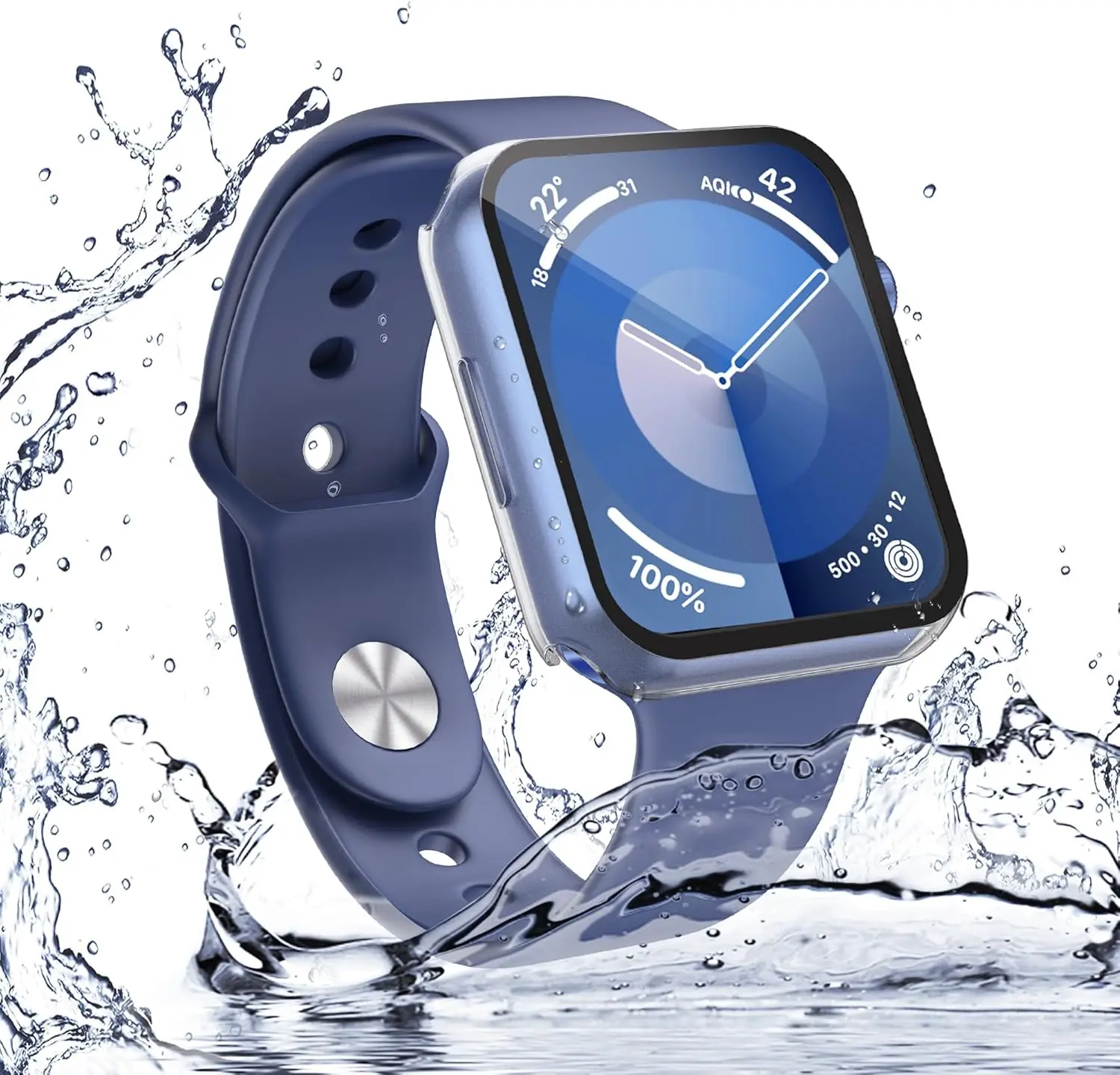 Waterproof Hard Case with Tempered Glass Screen Protector