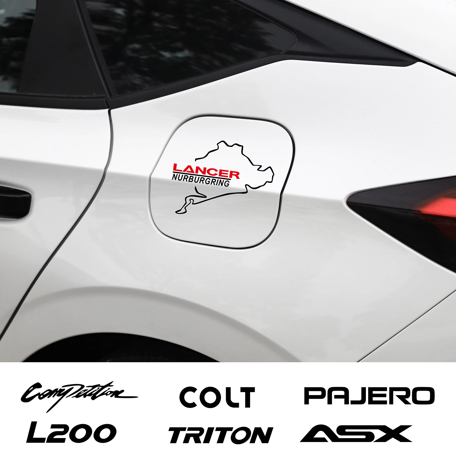 1 шт. Автомобильная Светоотражающая фотобумага для DELICA GALANT COLT ASX OUTLANDER TRITON LANCER PAJERO ECLIPSE RALLIART EVOLUTION