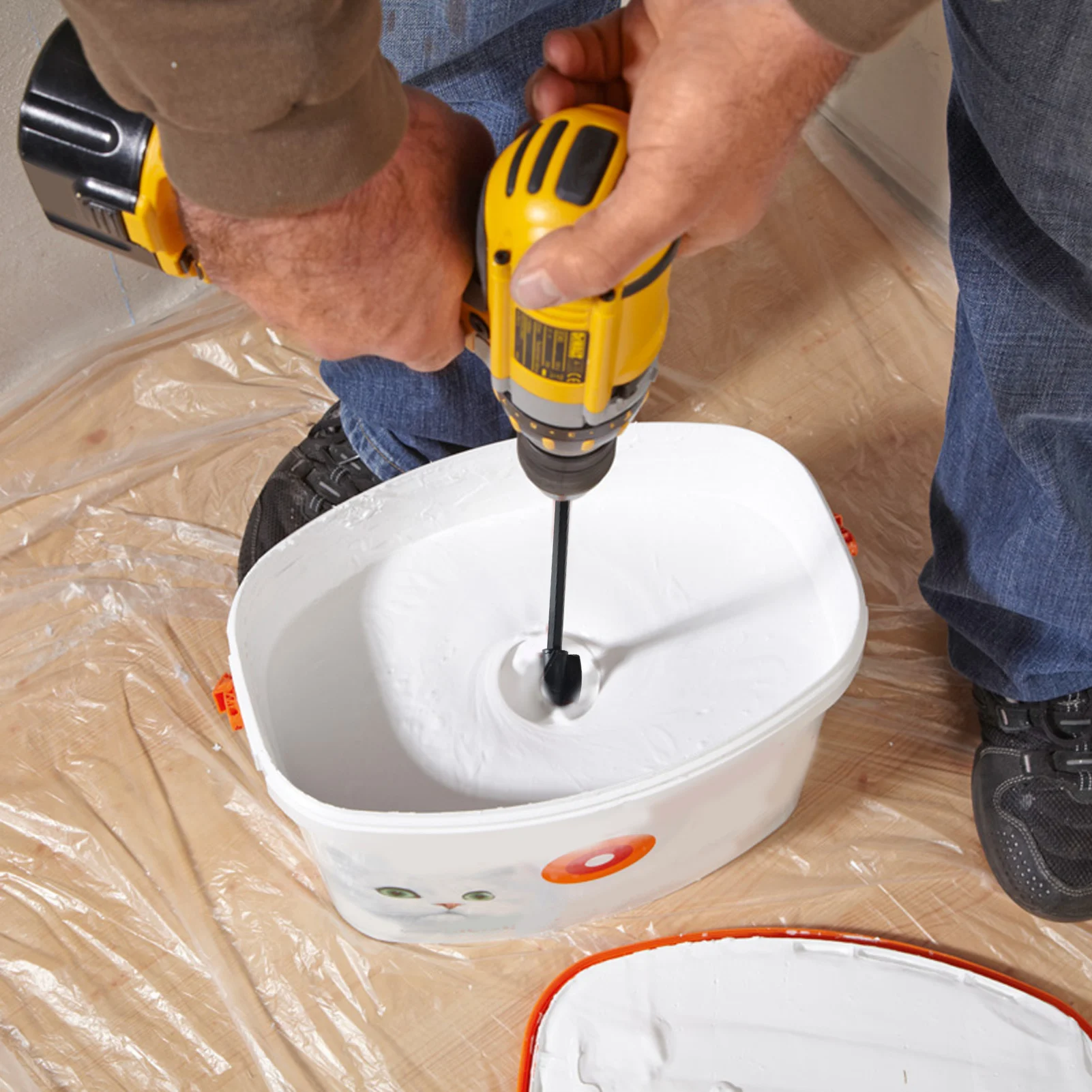 NewEpoxyMixingStickPaintStirringRodPuttyCementPaintMixer