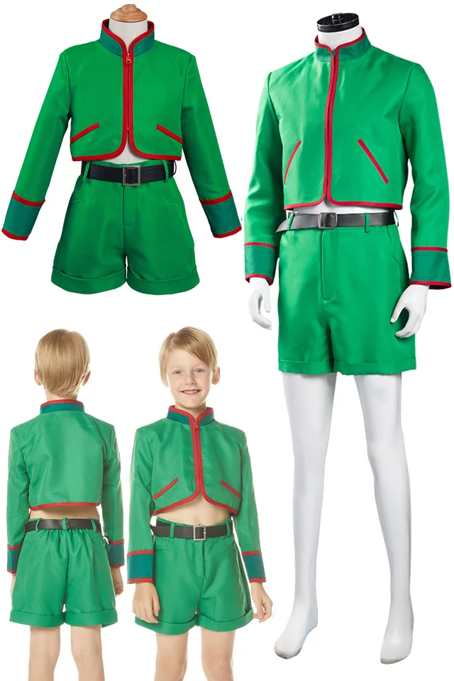 ウェア GON GON Bioworld Hunter X Hunter Gon Freecss Long Sleeve Green Spray Paint