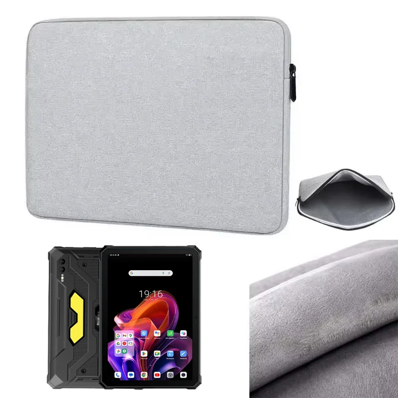 Waterproof Canvas Tablet Sleeve - Anti-Scratch & Anti-Drop Carry Handbag with Zip Pouch