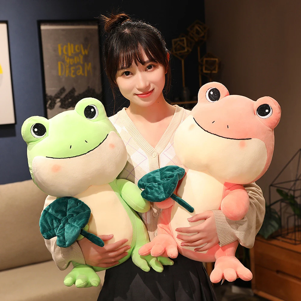 

Lotus Leaf Frog Animal Stuffed Plush Toy Girl Birthday Gift