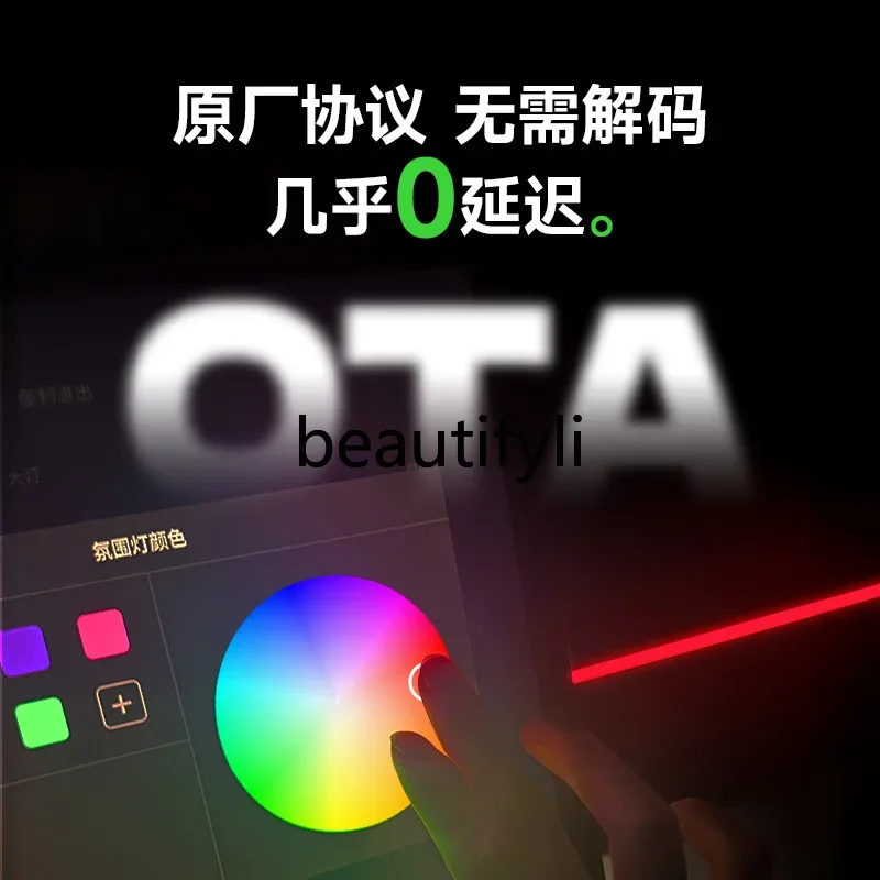 Model ya evolution version of ambient light modelY interior atmosphere modification