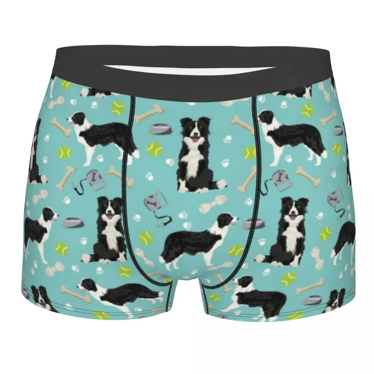 

Cool Border Collie Boxers Shorts Underpants Men's Comfortable Friendly Dog Briefs Underwear