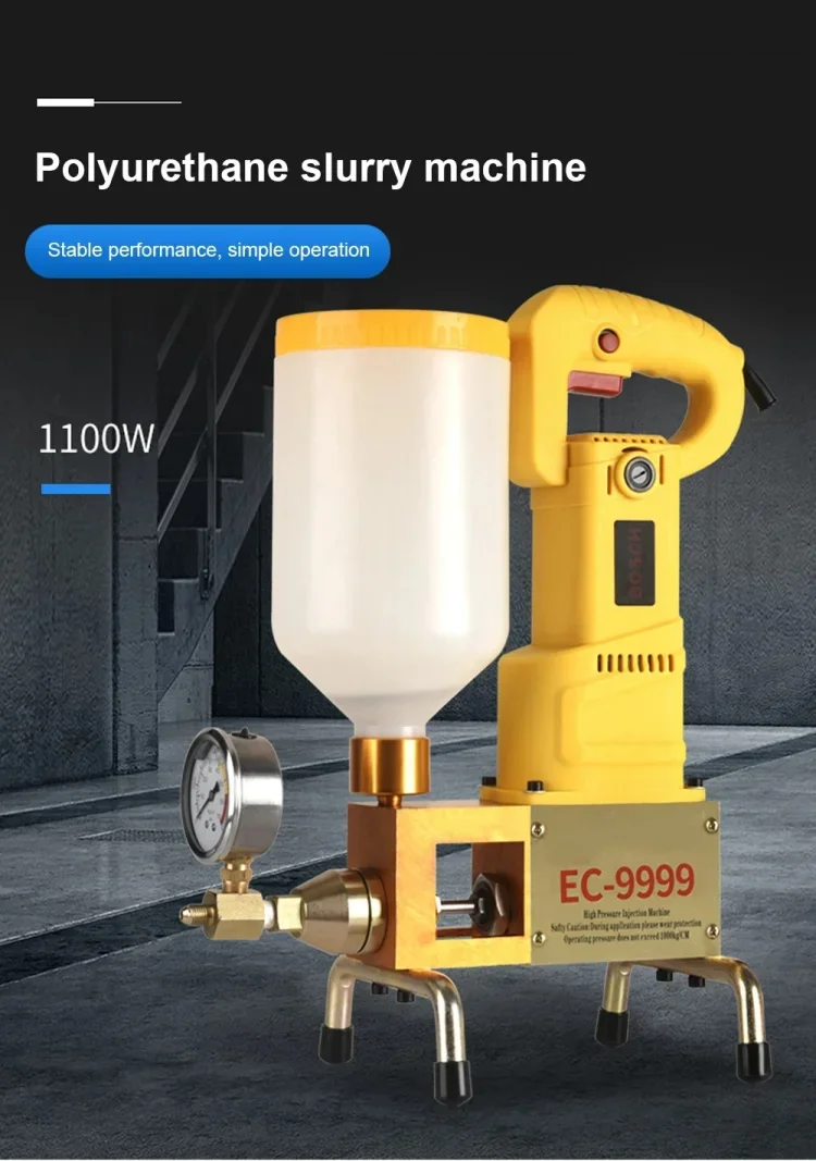 JH 1100W High Pressure Waterproof Grouting Machine for Epoxy Polyurethane Foam I