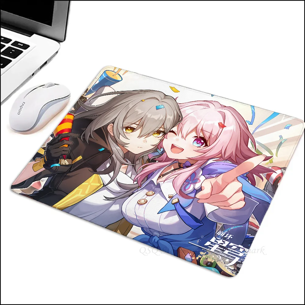 1pc-Honkai Star Rail Floor Mat Small LockEdge Mouse Pad For Gamers Computer Desk Pad Rectangular Anti-slip Rubber 6