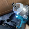 18V 2 In 1 Brushless Cordless Electric Impact Wrench 1/2Inch Power Tools 15000Amh Li Battery LED light Adapt To Makita Battery 4