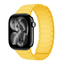 Magnetic Link Bracelet for Apple Watch - Elegant and Secure Strap (Sunshine)