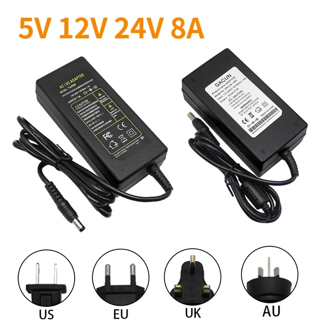 12V 10A 10 amp 120W DC EU/US UK AU POWER Supply ADAPTER Transformer LED  Strip Light - AliExpress