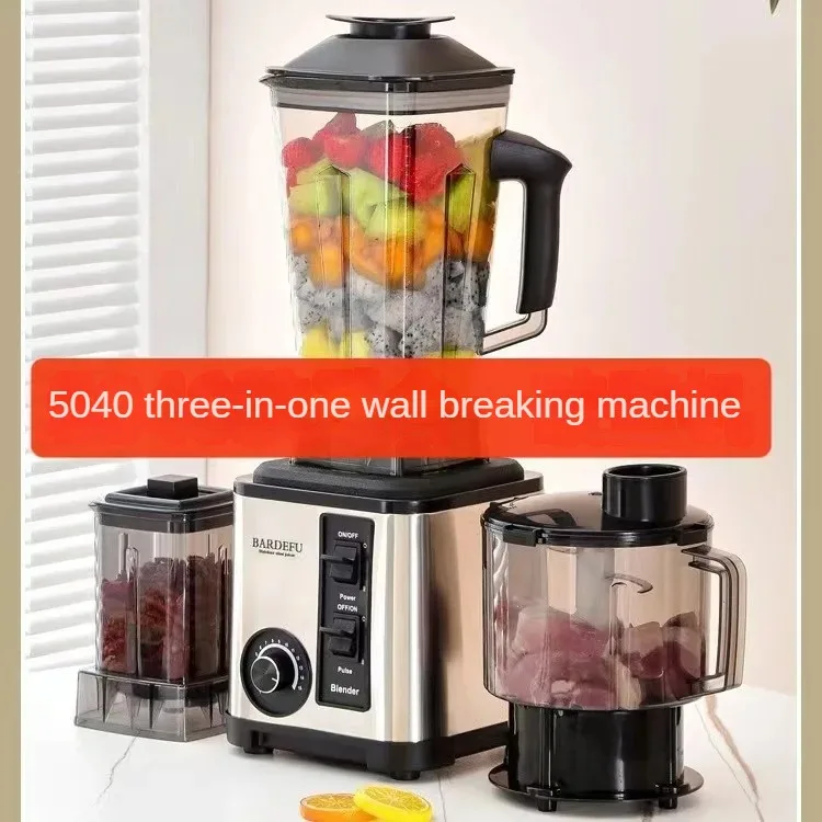 220V 3L 3in1 blender European stainless steel high capacity metal wall breaker Juicer Meat grinder