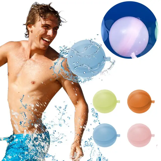 Swimming Pool Water Balloon Funny Flexible Reusable Silicone Summer Water Fighting Ball Games Toy Beach 4