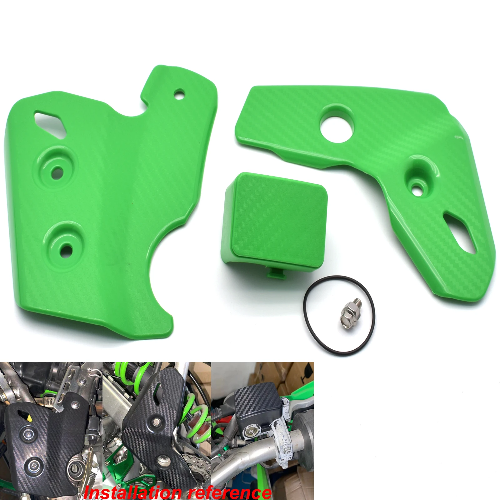 Rear Side Cover Cowl Fairing For Kawasaki KLX250 / D-Tracker X (2008-2019) - Pair, Black