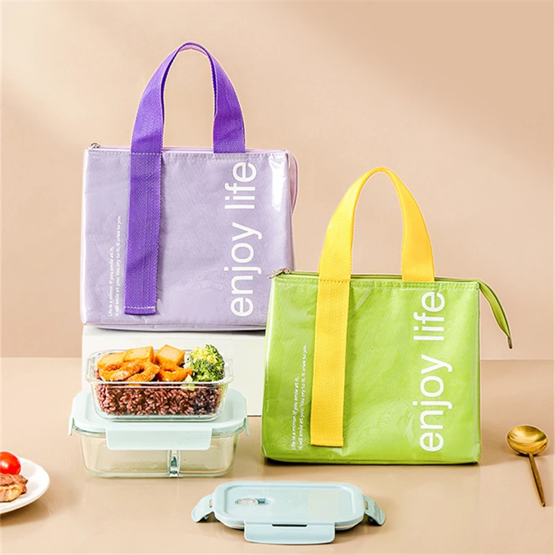 Simple And Stylish Thermo Lunch Bags Thermal Lunch Box For Kids Food Bag  Picnic Bag Handbag Cooler Insulated Lunch Box - AliExpress