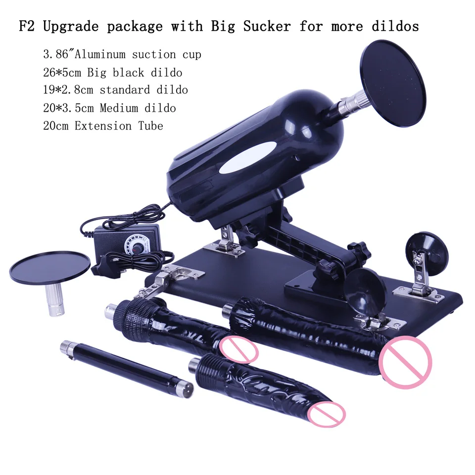 Fredorch automatic telescopic Sex Machine thrust dildo machine with big dildo for men and women masturbation