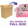 Minnie Mouse 3-in-1 Slumber Sofa Baby Lounger, Convertible Kids Couch, Sofa Bed & Foam Toddler Nap Mat with Attached Blanket 4