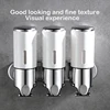 Stainless Steel Soap Dispenser Simple Clean Wall-Mounted Manual Pressing Shower Gel Hotel Bathroom Single Double Tube Soap Box 1