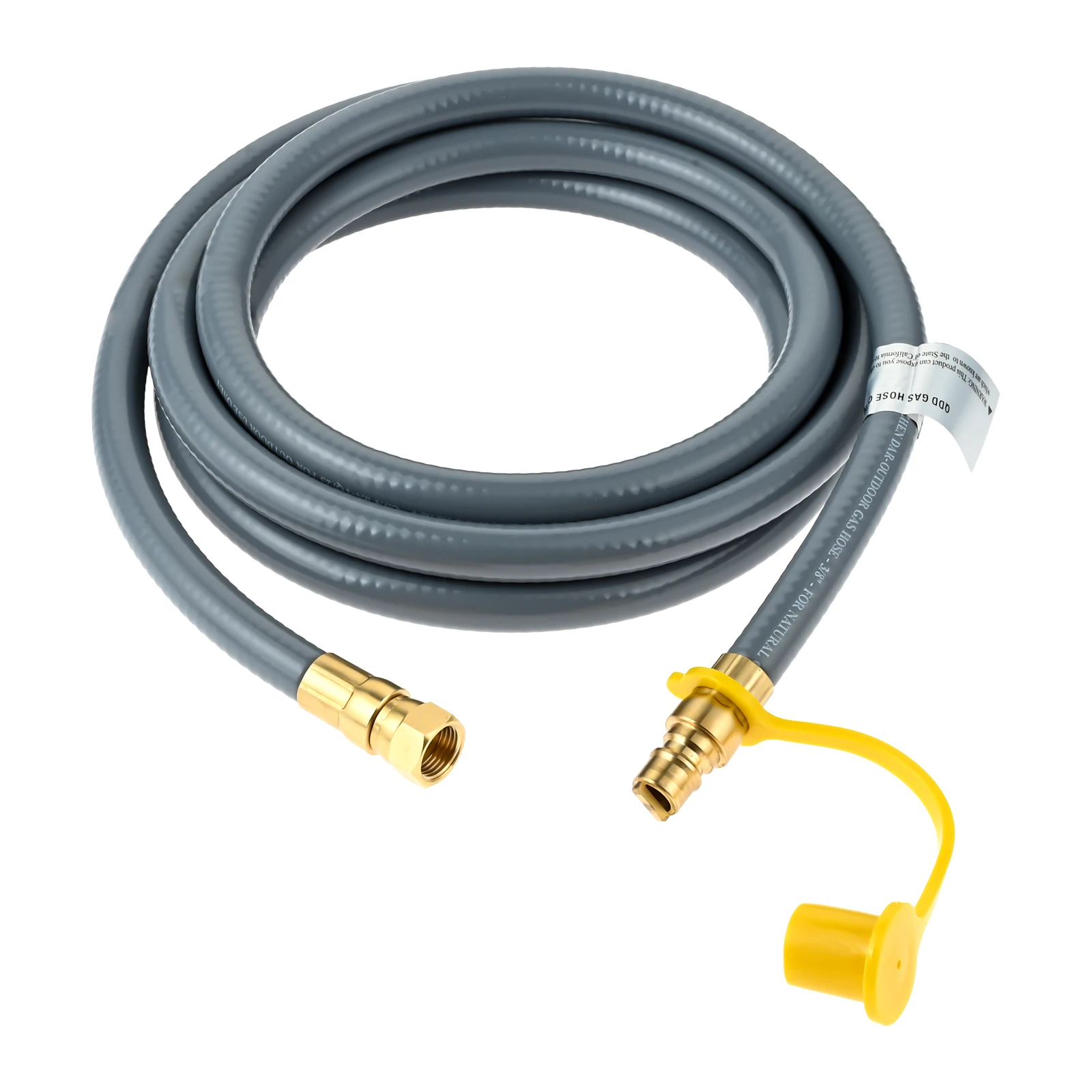 10 FT Natural Gas Hose 3/8" Male Quick Disconnect Plug x 3/8" Female Flare to Convert Natural Gas to Connecting Outdoor Firepit