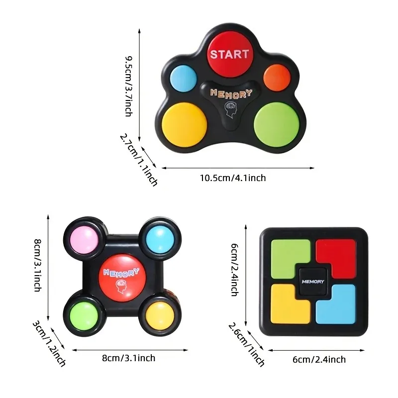 Children's Interactive Memory Game with LED Lights and Sound Effects