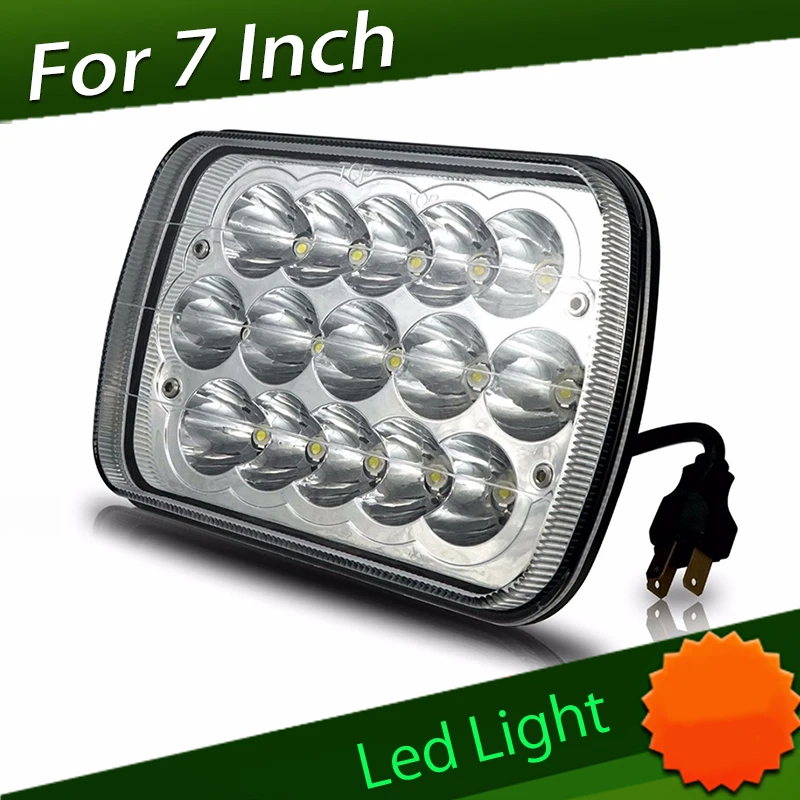 

Универсальная автомобильная прямоугольная светодиодная лампа, 12 В 7 дюймов, точечный прожектор, рабочий светильник для вождения, 60 Вт