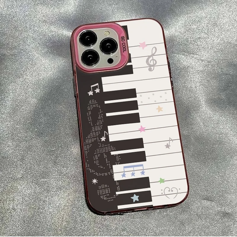 Piano Pattern Back Cover Phone Case