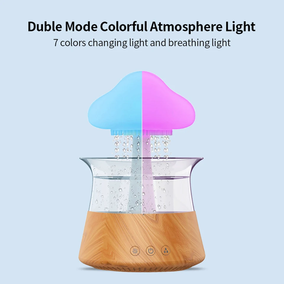 Colorful Mushroom Rain Essential Oil Diffuser