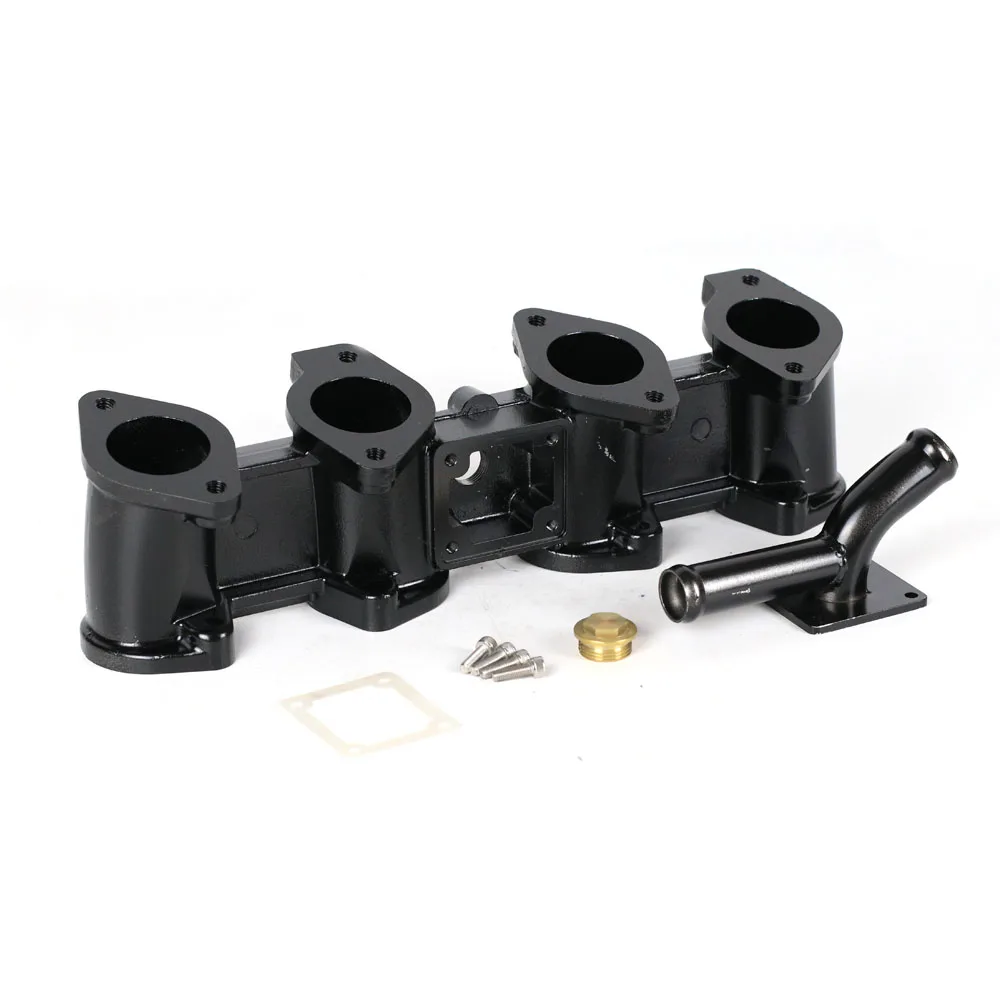 

SherryBerg Inlet Intake Manifold FOR BMW 1500 1600 1800 2000 2002 Dual Weber EMPI Carburetor Carb 40 45 DCOE Dellorto DHLA Black