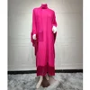 Mode gland Abayas femmes manches chauve-souris Maxi robe caftan dubaï robe de soirée Islam Jalabiya Eid Caftan marocain Kebaya Djellaba
