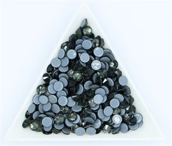 Vibrant Crystal AB Glass Hot Fix Rhinestones for Clothing and Garment Decoration (Black Diamond)