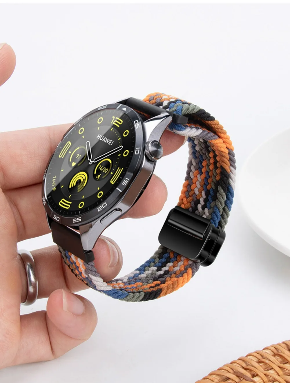 Magnetic Clasp Nylon Strap, 22mm, Breathable Bracelet