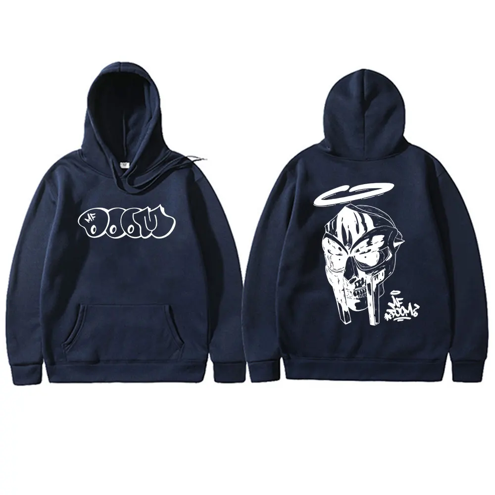 Trconk Felpe con Cappuccio MF Doom Neutro Sovradimensionato