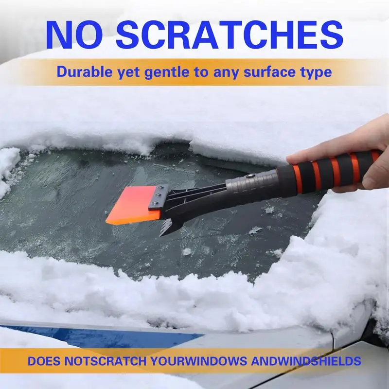 Car Snow Brush Extendable Anti-Rain Spray Cleaning Removal Scraper Winter Auto Brushes Windshield Deicer Remover Wash Defroster