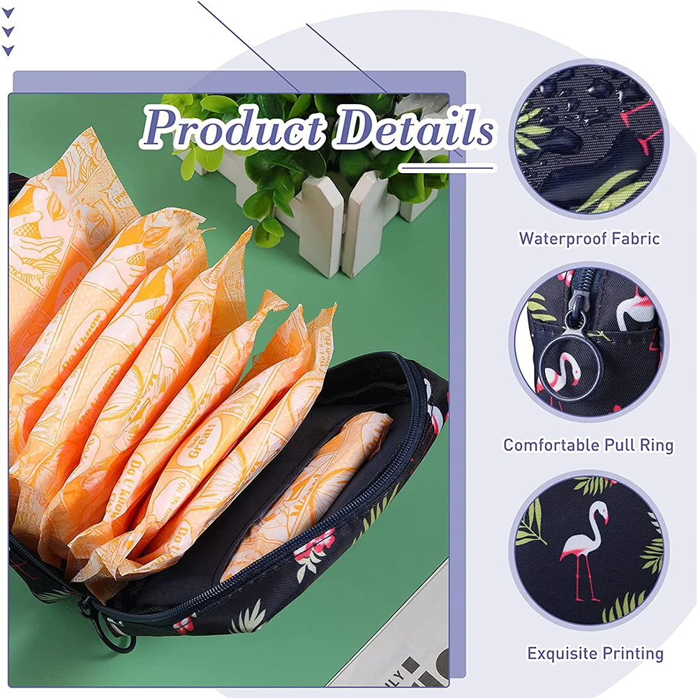 Women Tampon Storage Bag Small Cosmetic Bag Mini Sanitary Napkins Makeup Lipstick Bags Travel Earphone Coin Organizer Pouch Bags
