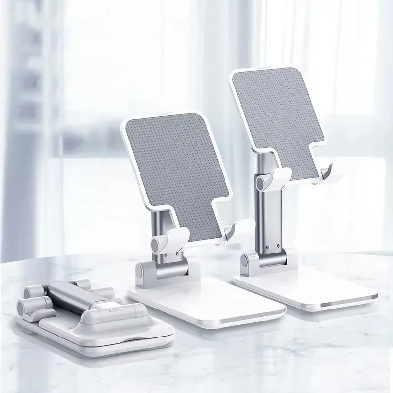 Universal Foldable & Adjustable Mobile Phone Stand with Multi-Function Telescopic Design