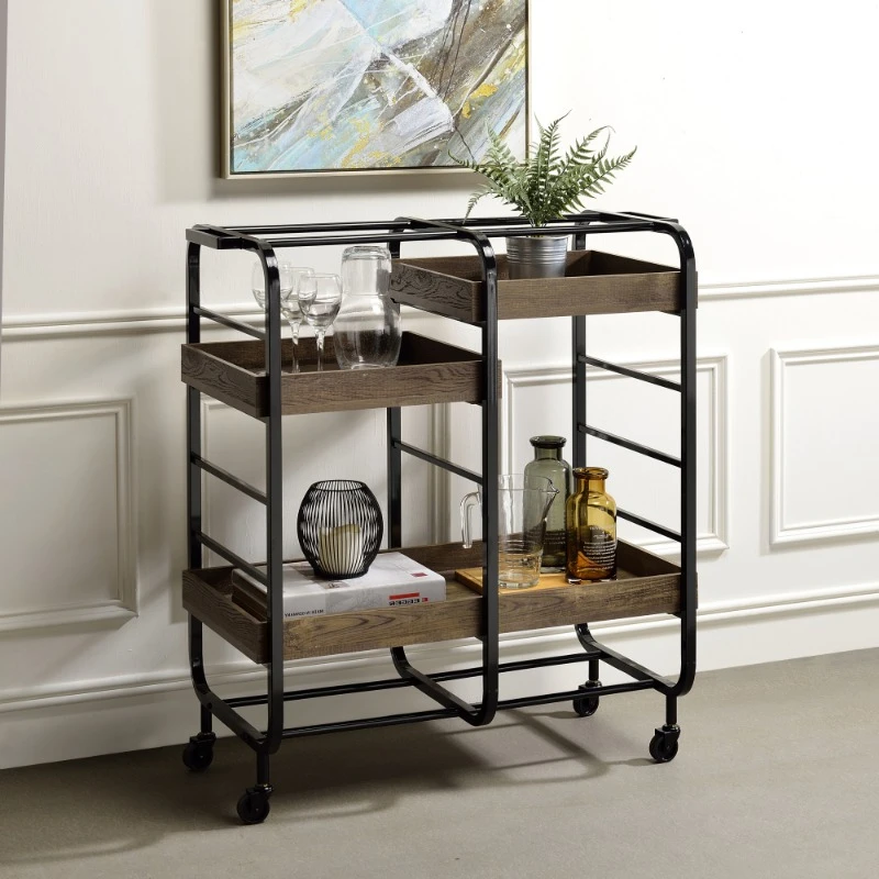 

Rolling Storage Cart Utility Cabinet Kitchen My Cart Mobile Food Coffee Multi-uses Metal Organizer Kitchen Things Furniture Home