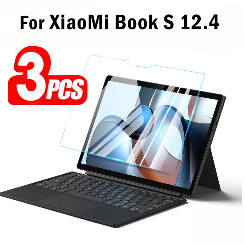 

(3 Pack) For Xiaomi Book S 12.4 2022 Tempered Glass For Mi Book S 12.4-Inch Anti Scratch Tablet Screen Protector Film