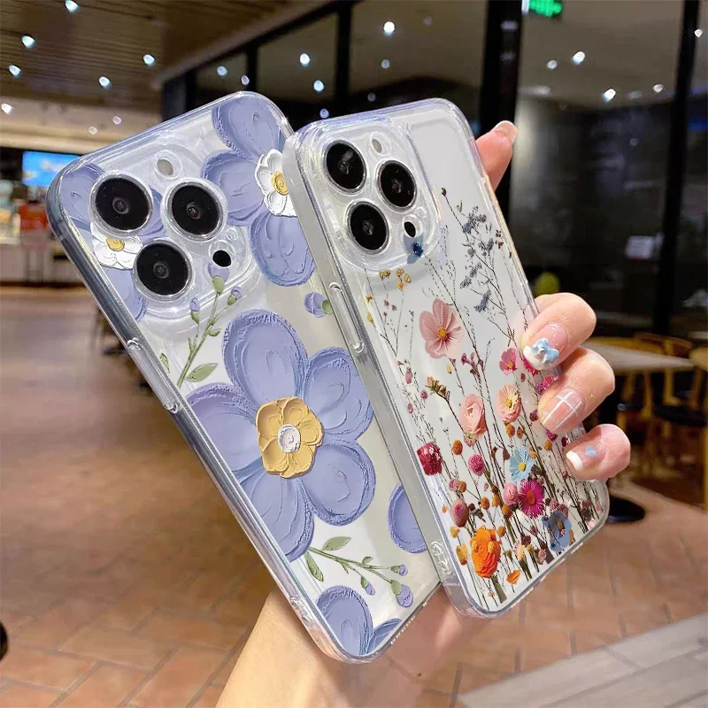Elegant Violet Flower Phone Case - Floral Protective Cover