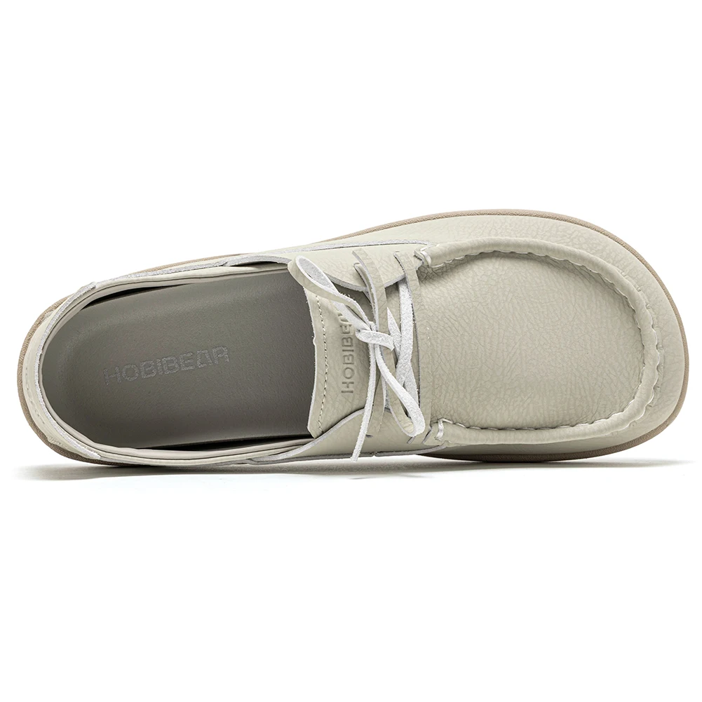 HOBIBEAR Barfuß-Loafer für Damen, zum Hineinschlüpfen, für breite Füße, verstellbare Zero-Drop-Schuhe mit runder Zehenpartie – Detail 15