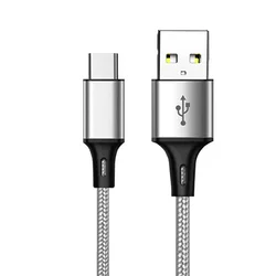 High - Speed USB Type A to C Charging Cable - Versatile Length Options for Fast Data Transfer and Charging (Silver)