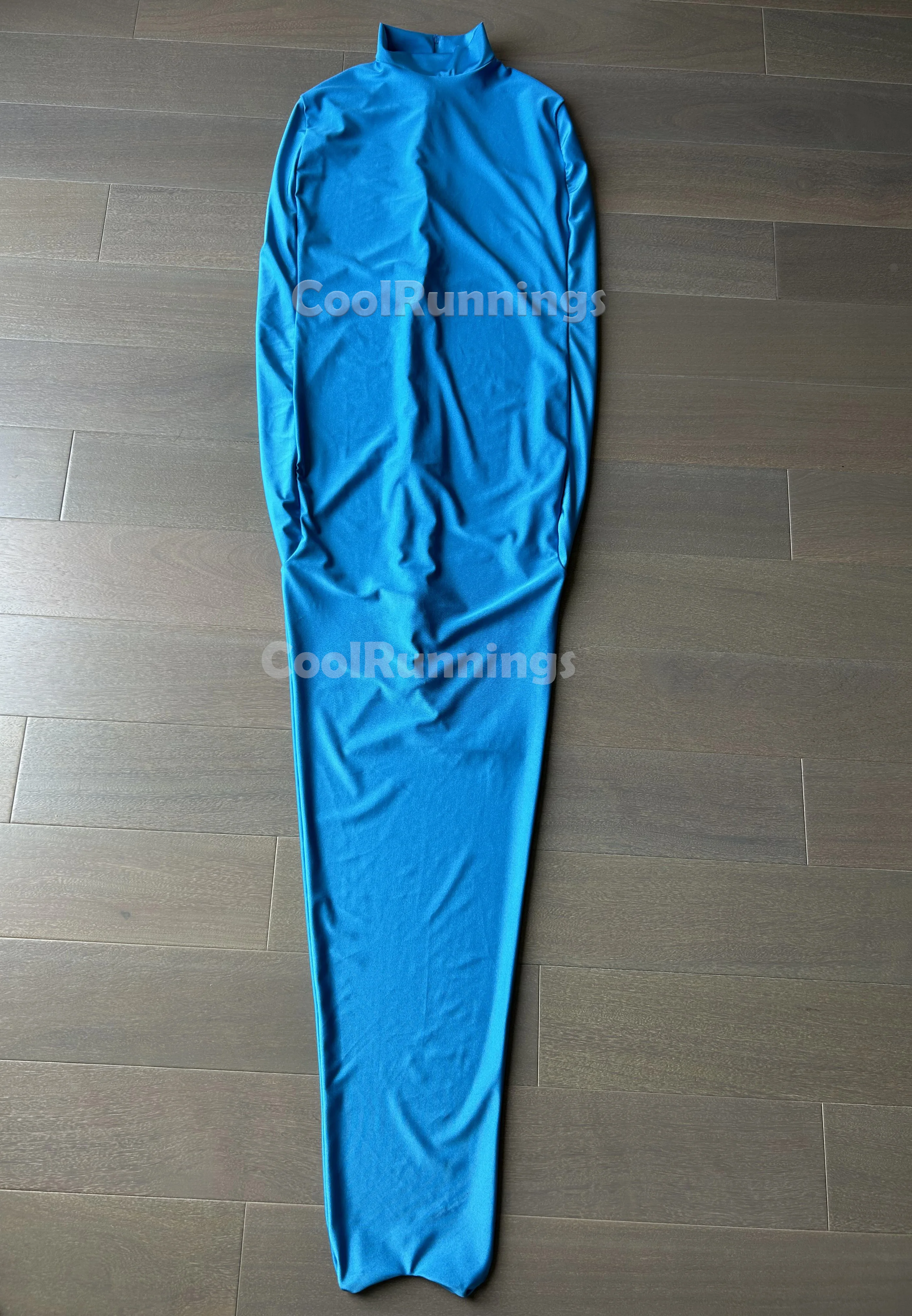 Headless/No Head Mummy Unisex Cosplay Stage Spandex Zentai Body Sleeping Bag With Internal Sleeves-front zipper cosplay costume adult unitard