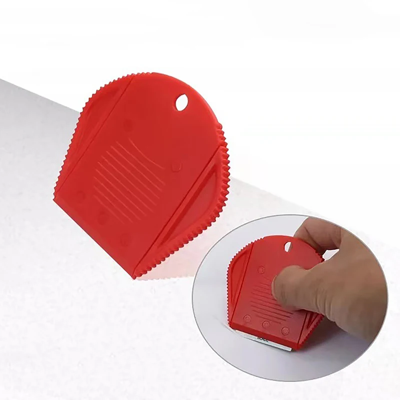 Phone LCD Screen Separator Plastic Glue Remove Tool For Digitizer Lcd Display Screen Three-hole Razor Blade Painting Scraper Holder Double-sided