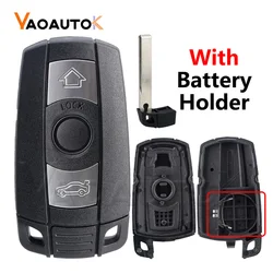 BMW Series Car Key Shell - Durable Remote Key Housing with Blade (With Battery holder)