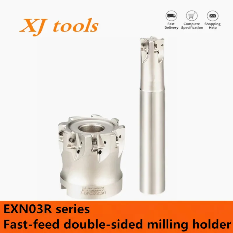 

Фрезерный станок с ЧПУ серии EXN03R, быстрое питание, двухсторонний фрезерный держатель для LNMU0303 LNMU0303ZER, карбидные вставки, торцевое фрезерование